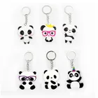 Милая одежда с изображением панды для цепочек для ключей, брелок для ключей для детей игрушки автомобильный брелок для ключей с Аксессуары для мобильных телефонов на день рождения, вечерние аксессуары для свадебного подарка