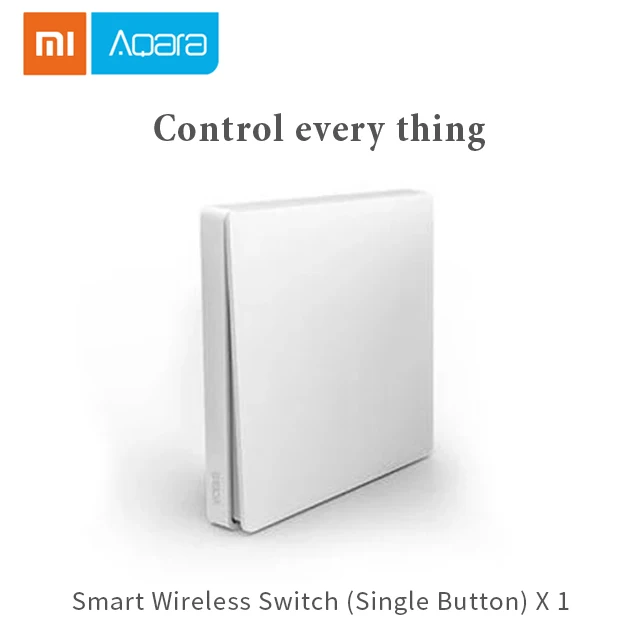 Wireless single Xiao mi Aqara умная камера G2 шлюз версия беспроводной настенный выключатель Умный дом настенная розетка mi датчик двери окна датчик человеческого тела - Цвет: Wireless single