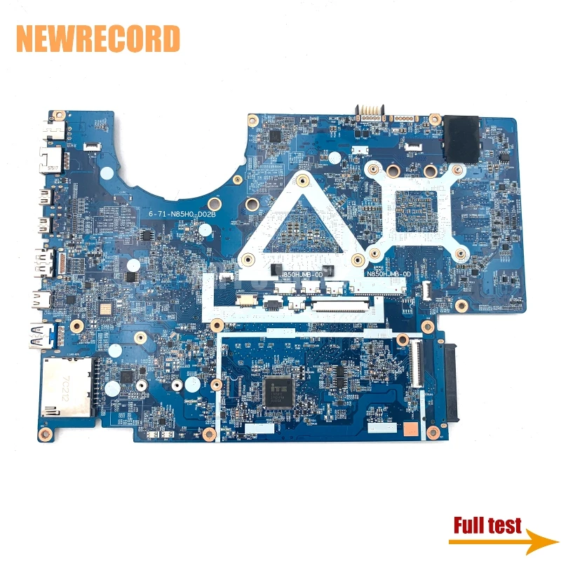 NEWRECORD для CLEVO N855HJ материнская плата ноутбука 6-71-N85H0-D02B N850HJMB-0D I7-7700HQ Процессор GTX1050 GPU