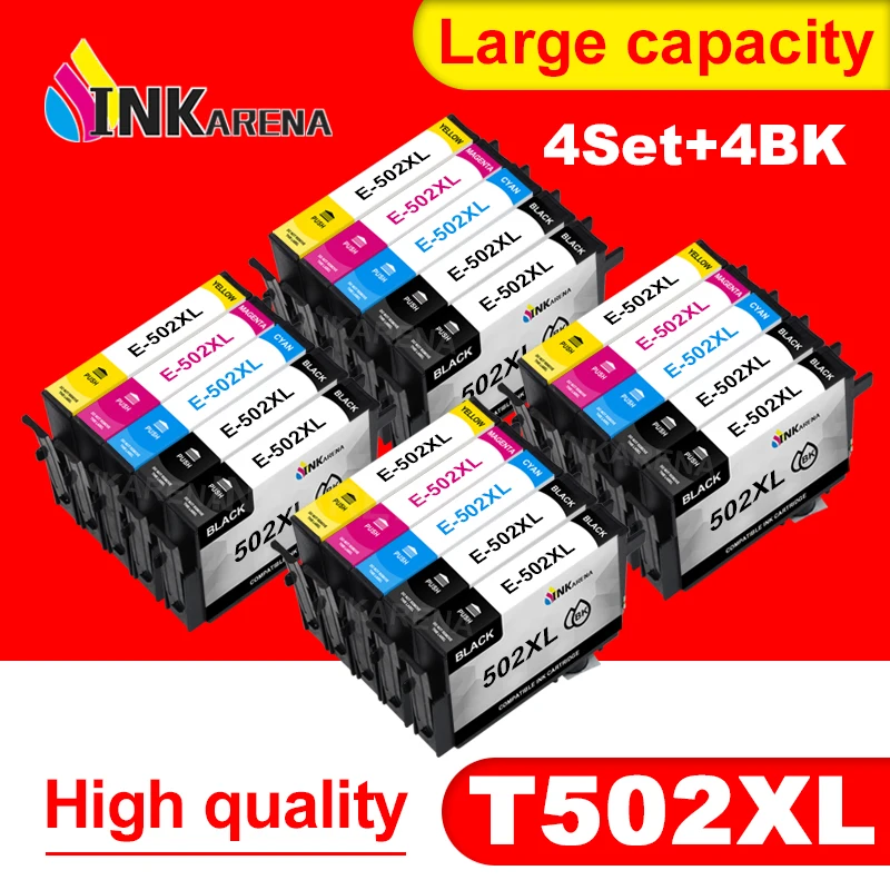 INKARENA совместимые чернильные картриджи для 502XL E T502 Epson Expression Home XP 5100 5105 рабочей