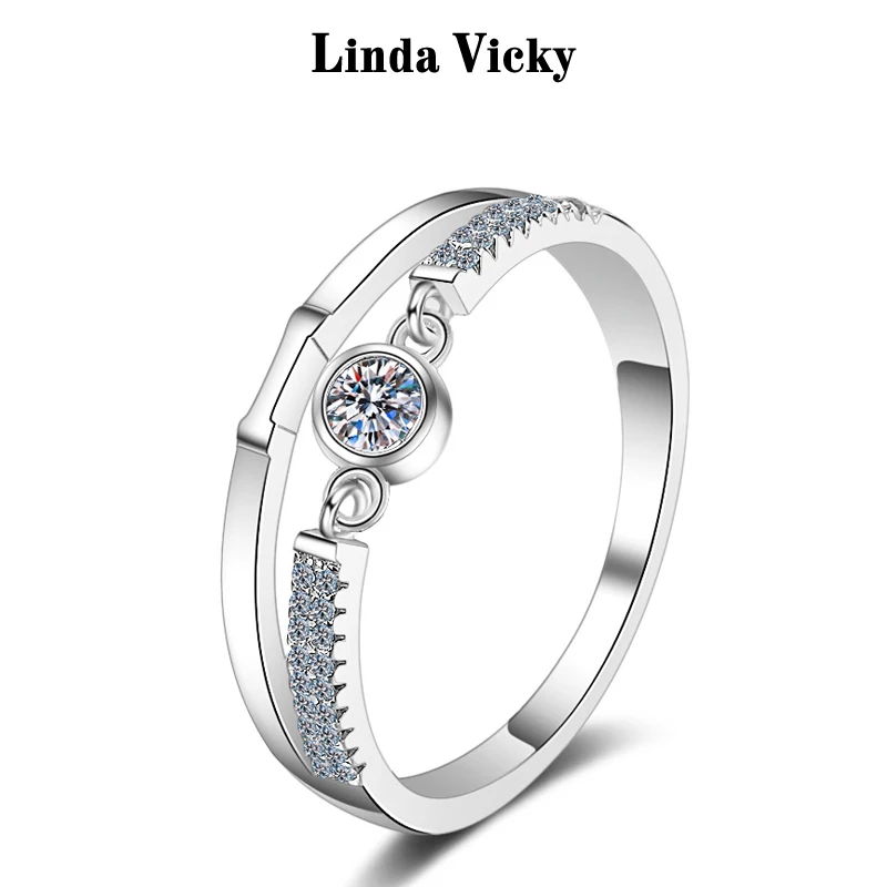 

Creative Manual Moissanite Rings 2021 New Fashion Girl Gift Test Pass 1ct Diamond Rhodium Plated 925 Silver Wedding Fine Jewelry