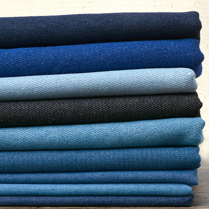 100% Cotton Denim fabric Jeans Washing Cloth Jacket Shirts dress Thick Summer Thin DIY patchwork quilting sewing | Дом и сад