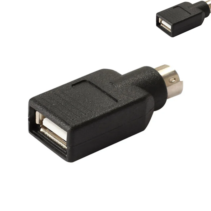 Переходник USB к PS2 PS/2 порта адаптер для мыши клавиатуры ПК черная видеокарта