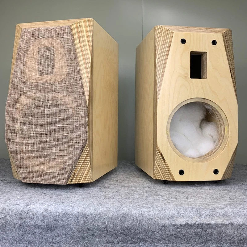 

L-189 HiFi Empty Speakers Cabinet Customized 5 inch 6.5 inch 8 inch Two-way Bookshelf speaker box Birch Plywood cabinet