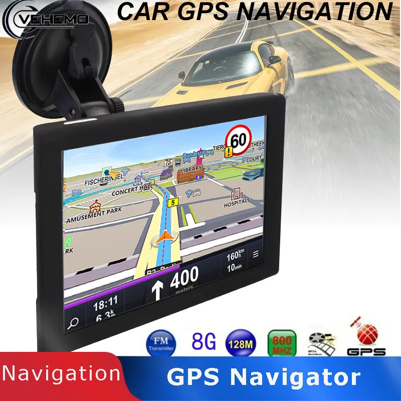 9 дюймов Портативный gps навигатор Автомобильный навигатор FM передача электронный альбом датчики универсальная фотография автомобильный навигатор