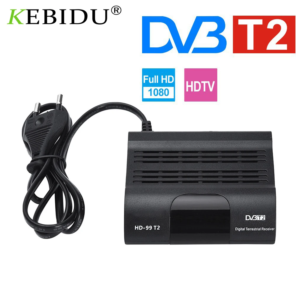 DVB T HD 99 цифровой ТВ Box 1080P с кабельным ресивером DVBT2 тюнер H.265 Dvb T2 приемник