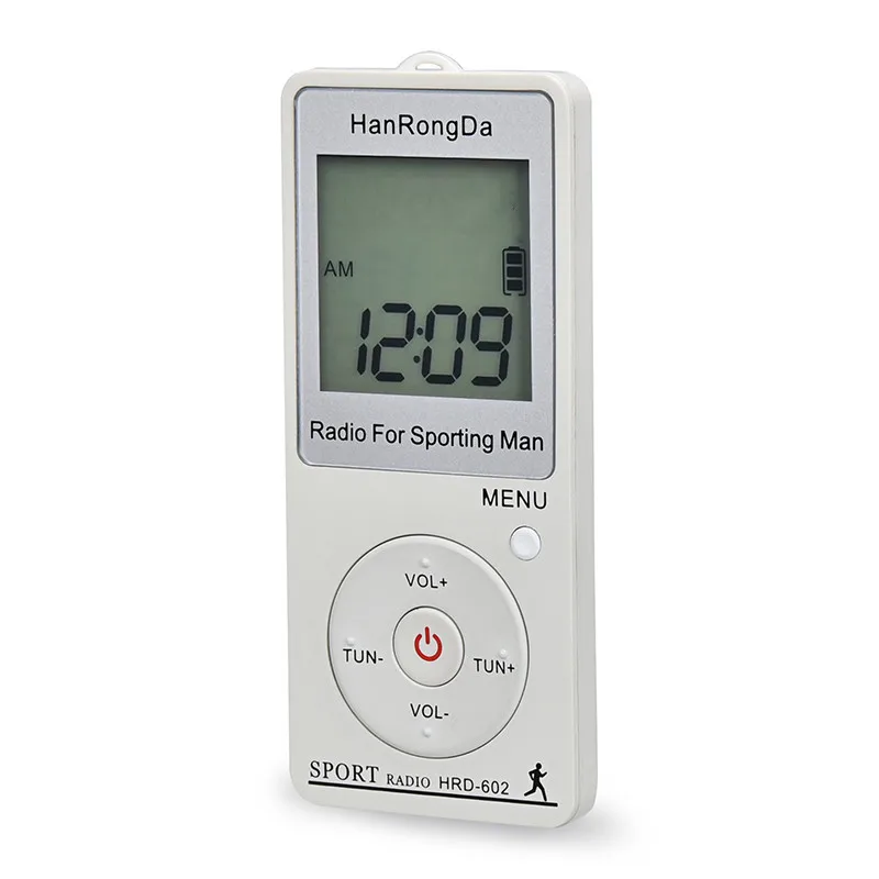 Портативный радиочастотный приемник FM/AM радиоприемник с ЖК дисплеем и кнопкой