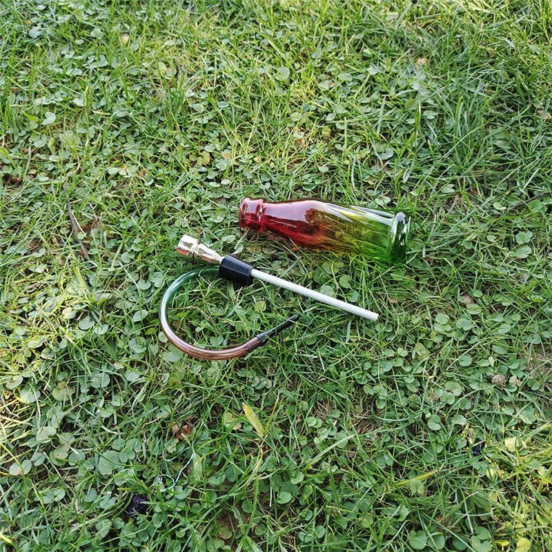 

Portable Mini Hookah Shisha Glass Bottle Water Pipe Tobacco Smoking Pipes Metal Tube With Filter Smoking Gifts