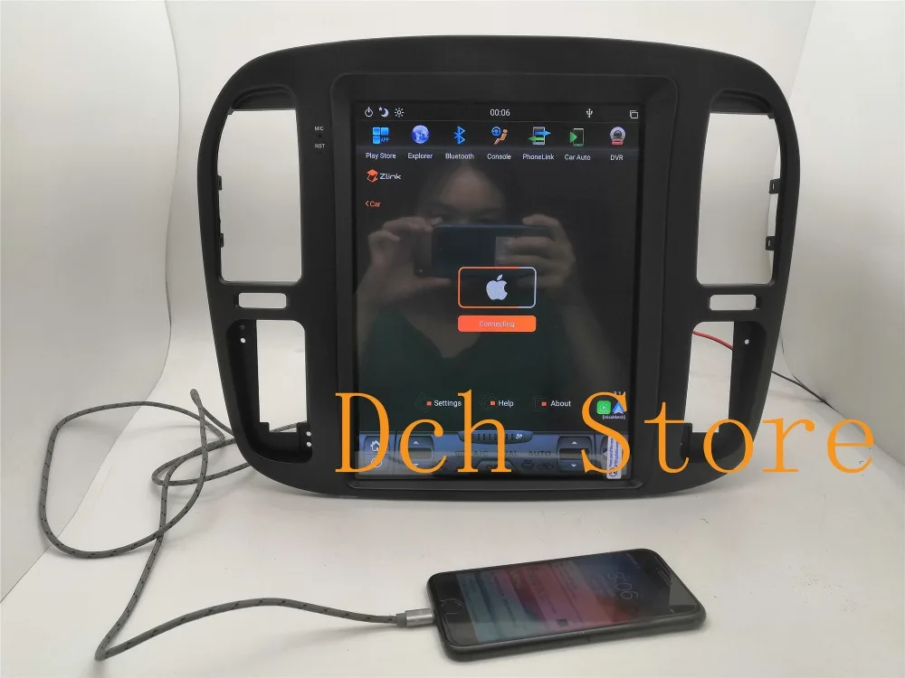 12,1 ''tesla стиль Android 8,1 автомобильный dvd-плеер gps навигация для TOYOTA LAND CRUISER lc100 1999 2000 2001 2002 Lexus lx470 PX6