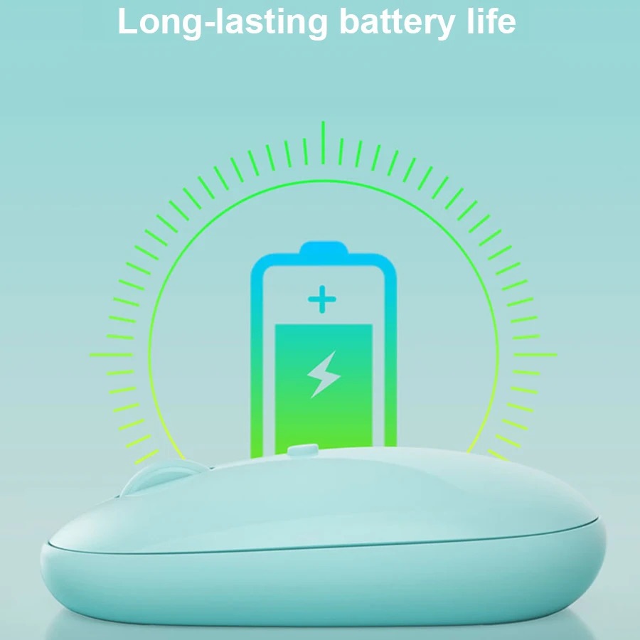 Красочная Bluetooth мини перезаряжаемая мышь Бесшумная игровая Ricaricabile для Macbook Lenovo