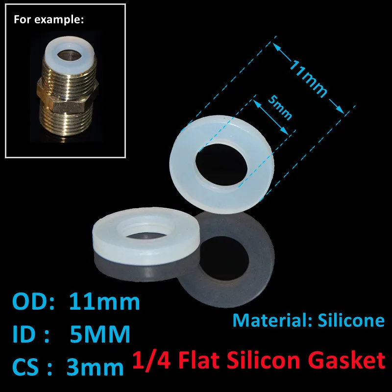 

Резиновые кольца из силикона 1/2", 3/4", 1"