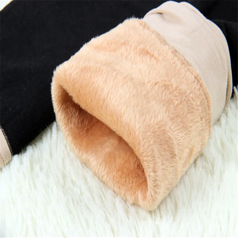 

Velvet Legging New Fashion Winter Sexy Thick Leggings Knitted Fabric Lady Printed Stitching High Elastic Outside Pants