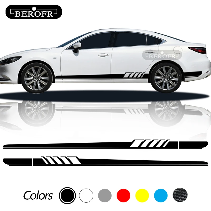 

For Mazda Axela Atenza MS MPS Demio CX-5 CX5 CX-3 CX3 2Pcs Car Side Sticker Auto Vinyl Film Decal Styling Car Tuning Accessories