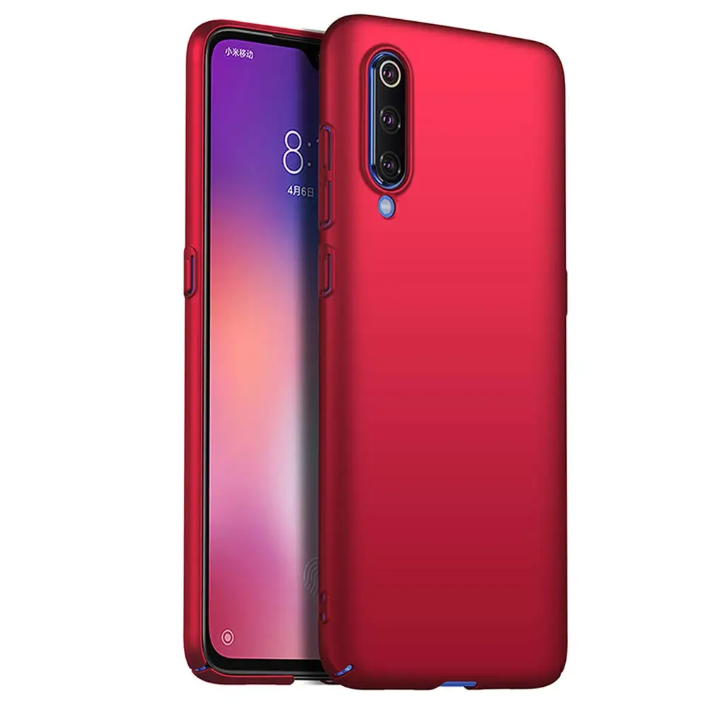 Красный Чехол для телефона с полным покрытием для Xiaomi mi 9 Lite 9T SE A3 Red mi Note 7 8 Pro 8A 8T Red mi 7A K20 Pro матовый жесткий чехол из поликарбоната - Цвет: Красный