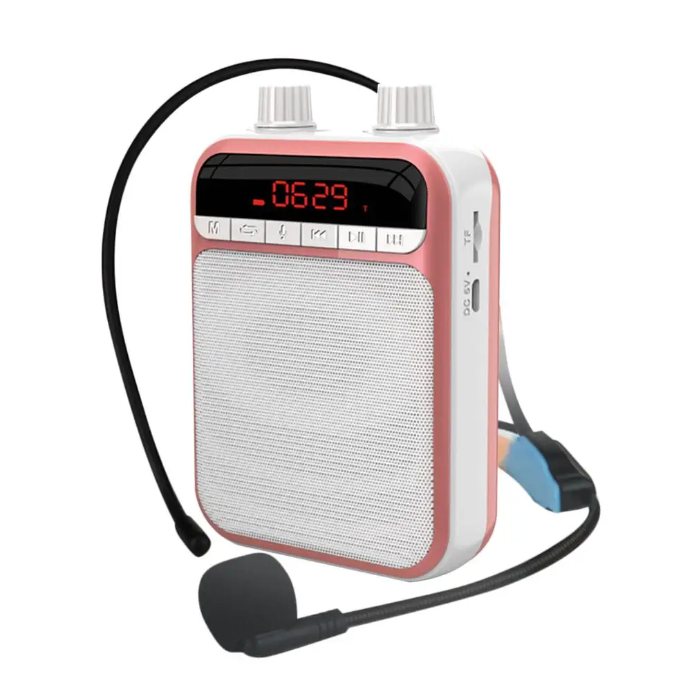 

New Megaphone Loudspeaker Portable Wireless Audio Speaker Voice Amplifier With Mp3 Player FM Radio For Teachers Yoga Instructor