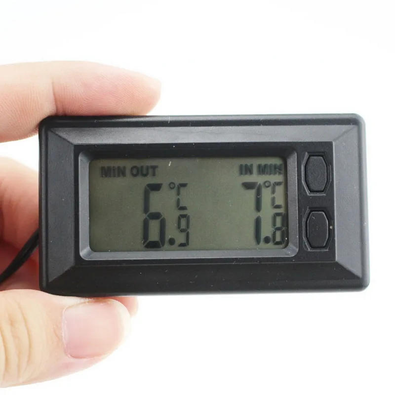 Мини цифровой электронный измеритель температуры Крытый открытый ЖК дисплей