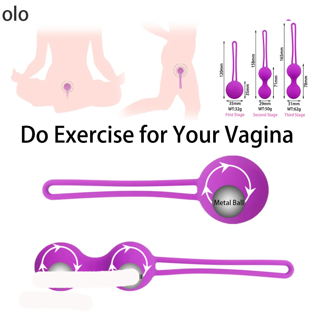Тренажер для мышц влагалища Kegel Ball Egg интимные вагинальные шарики восстановления