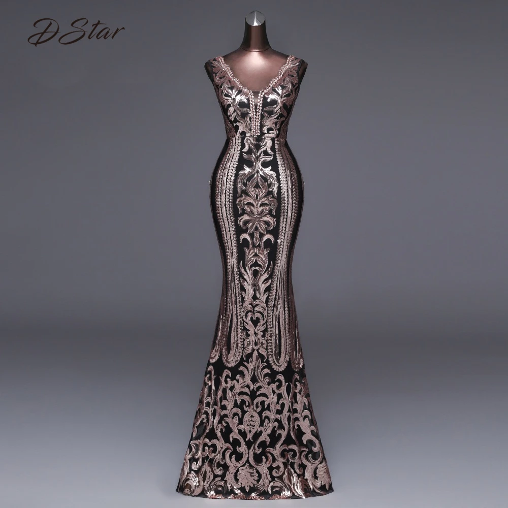 Новое Элегантное платье с блестками vestido de festa сексуальное открытой спиной