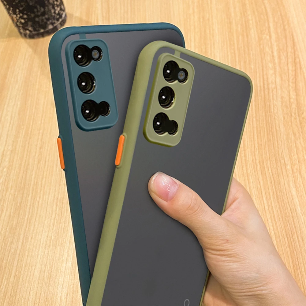 Чехол для Reno 4 противоударный матовый жесткий пластиковый чехол OPPO Reno4 Pro 5G