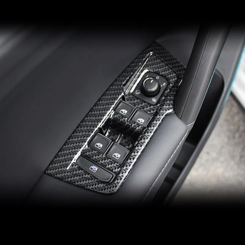 For VW Volkswagen Tiguan mk2 2016 17 18 2019 2020 2021 Door glass lift switch panel inner armrest decorative frame modification |