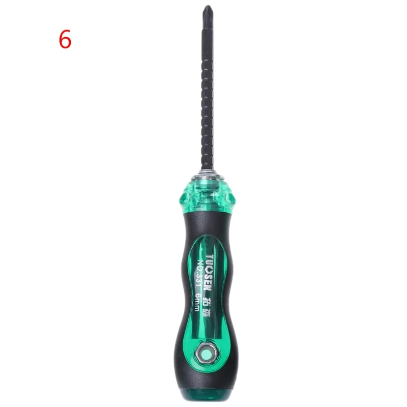 

3/5/6" Mini Ratchet Screwdriver Cr-V Dual-end Slotted Cross Household Hand Tool