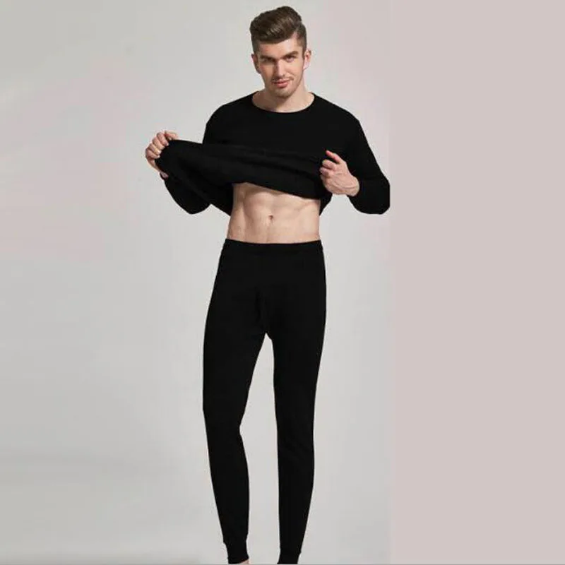 Новый стиль термобелье Наборы для мужчин зимнее Длинная зимняя одежда плотная