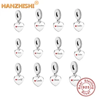 925 sterling silver engraving london leeds new york heart charms beads fit original pan necklace bracelets diy jewelry