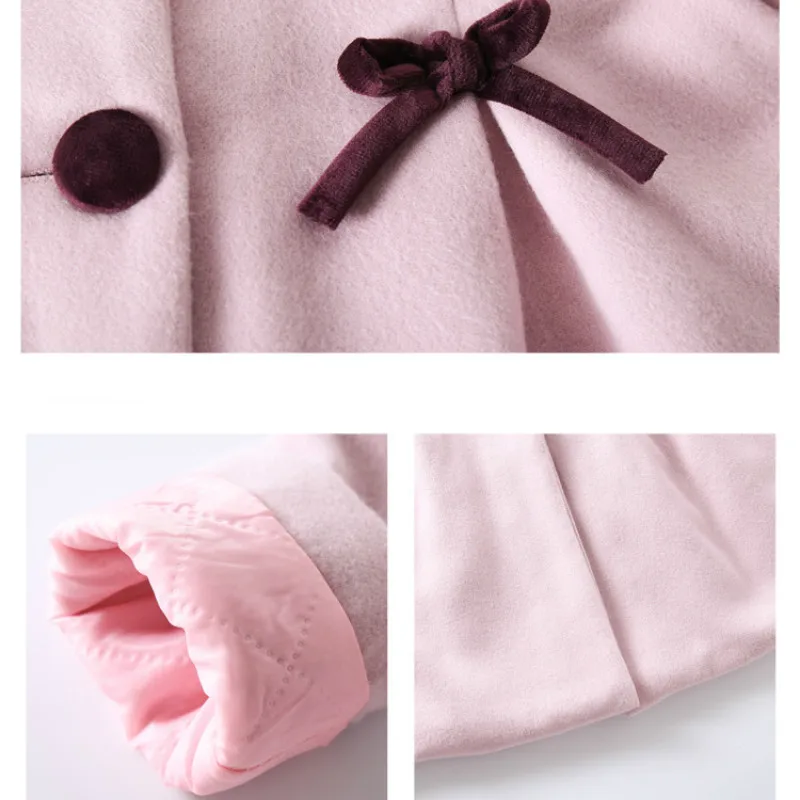 

2019 New Autumn and Winter Girls Woolen Coat Kids Princess Style Coat Baby Girls Fashion Jacket Long Style Coat for Girls, #8060