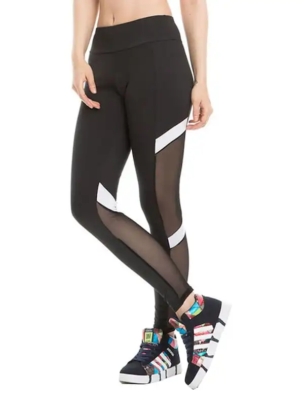 black leggings Леггинсы для фитнеса, сексуальные женские леггинсы с сеткой, женские черные штаны, сексуальные антицеллюлитные леггинсы, Modis, джеггинсы, спортивная одежда, леггинсы - Цвет: black leggings