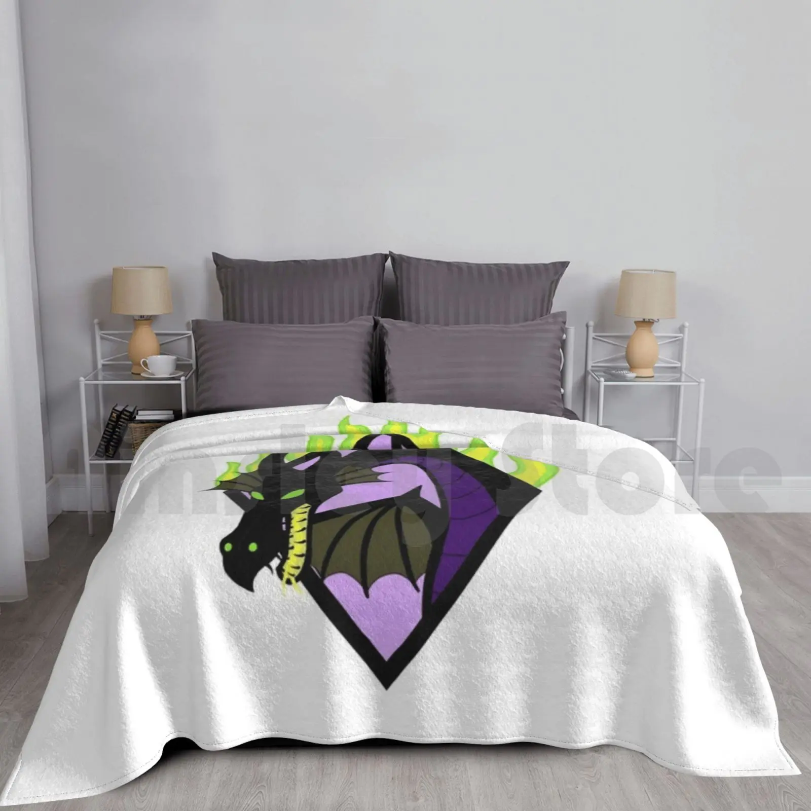 

Хозяйка всех злых одеял для дивана-кровати путешествия красавица для сна Дракон Аврора злых татуировок