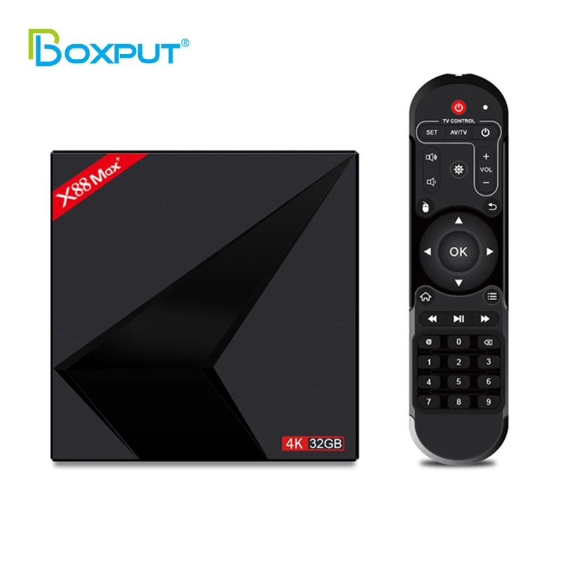 Top sell X88 Box Media Player Max Plus RK3318 BT 4.0 dual wifi 4GB RAM 32GB 64GB ROM Android 9.0 Smart TV BOX | Электроника