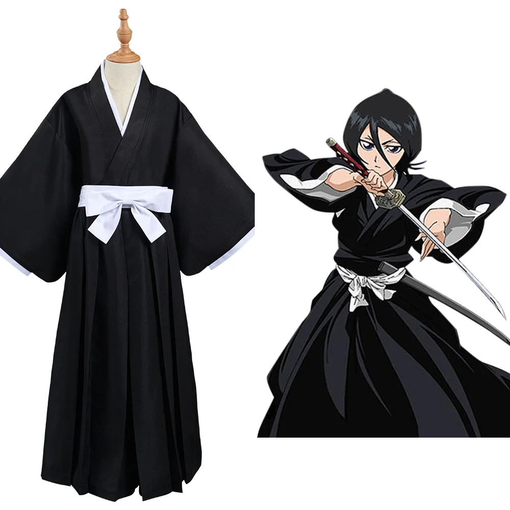 

Отбеливатель Kurosaki ichigo/Кучики Рукия/Hitsugaya Toushirou Die pa Косплей Костюм Кимоно наряды Хэллоуин Карнавальный Костюм
