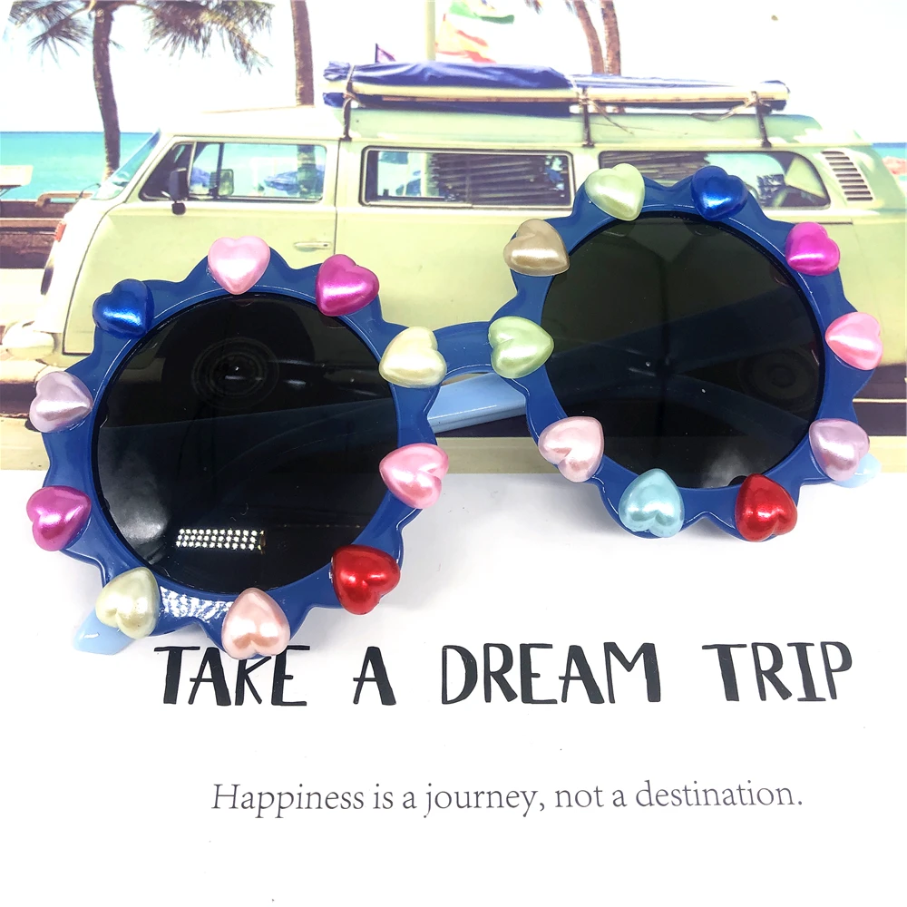 ZAOLIHU желтые линзы солнечные очки младенца Радужная жемчужина детей с принтом