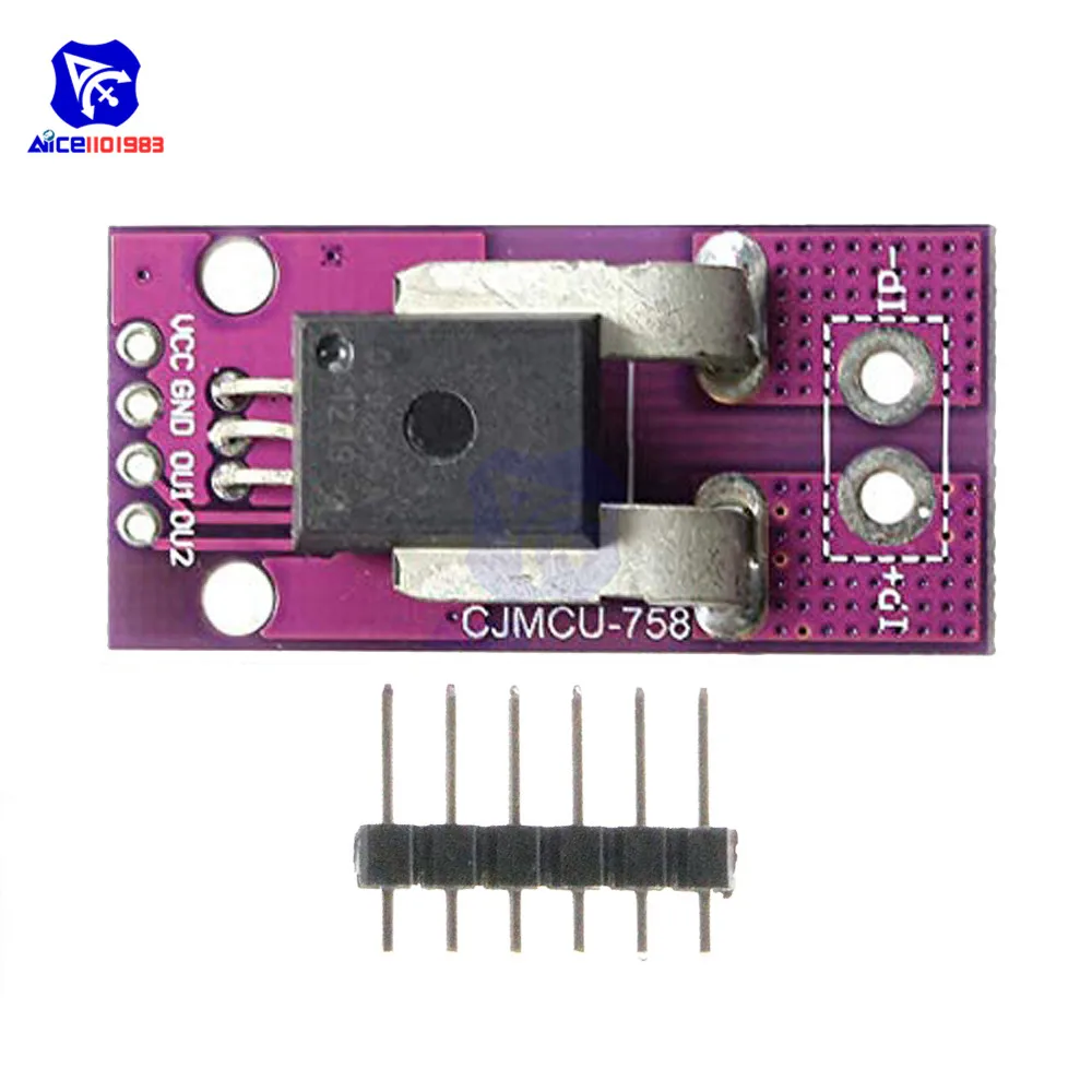 Diymore CJMCU-758 Датчик тока Холла ACS758LCB-050B-PFF-T Линейный Датчик тока модуль для Arduino