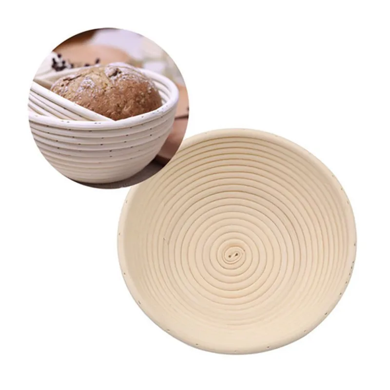 

New Hand Woven Rattan Bread Fermentation Baskets European Rural Baking Making Mold Kitchen Storage Accessories