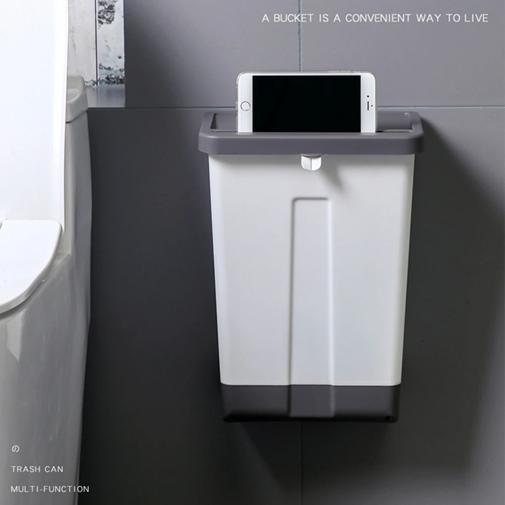 Кухонный мусорный бак настенный держатель для мусорного мешка контейнер туалета
