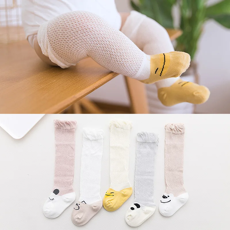 Носки чулки летние сетчатые хлопковые От 1 до 3 лет из ледяного шелка детские