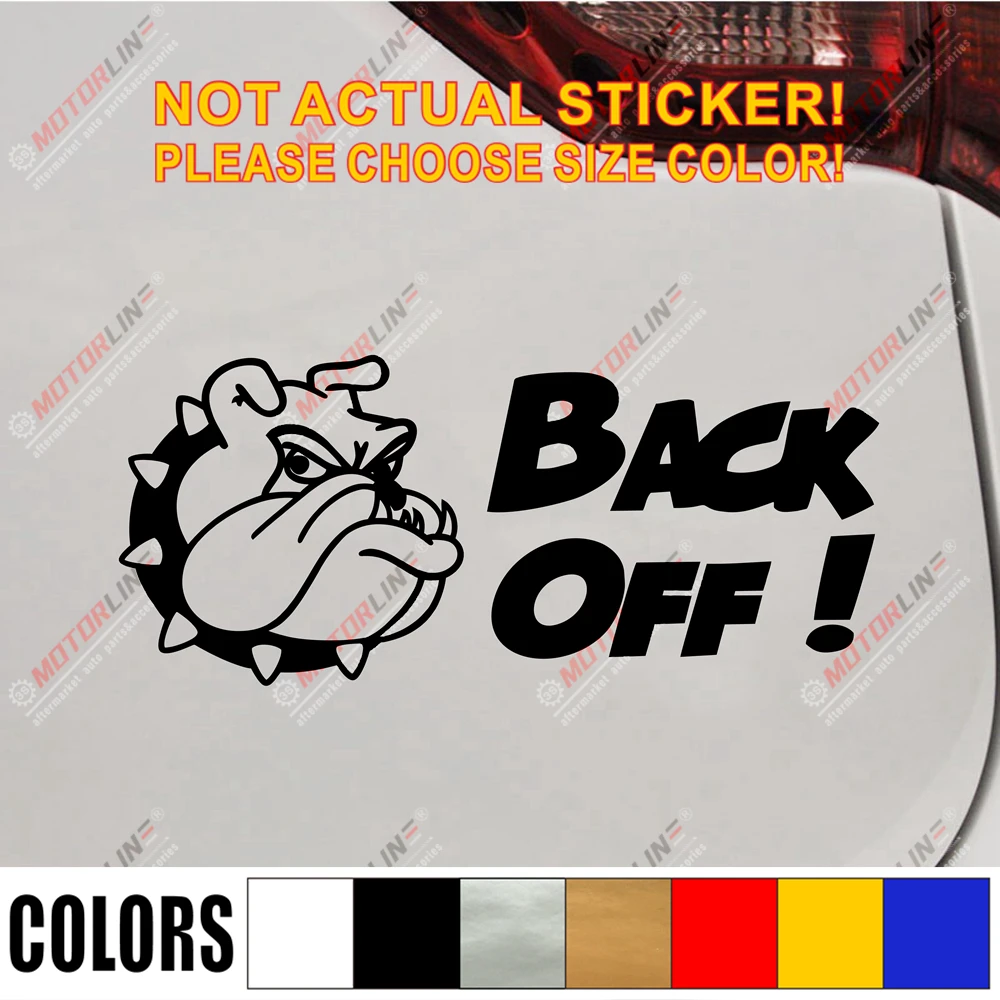 Отпустите! Бульдог забавная Виниловая наклейка для грузовика вы выбираете