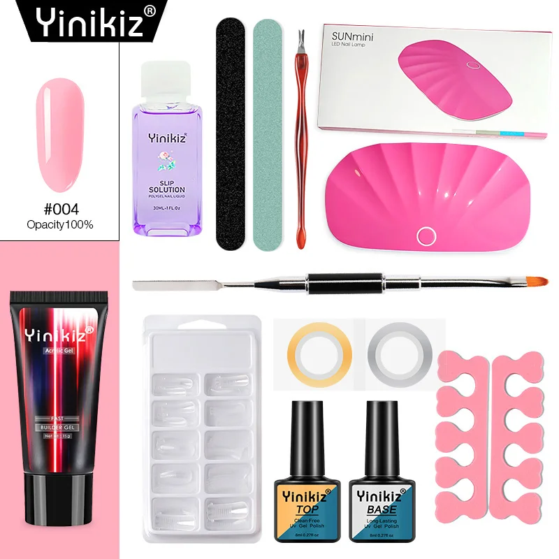 

Yinikiz 6w УФ-лампы быстрая UV гель для ногтей комплект Советы Макияж Кисти поли Удлинитель Набор гелевых ногтей маникюрные инструменты для ногт...