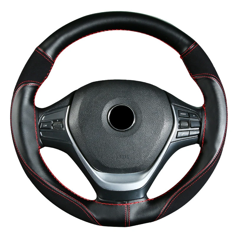 Замшевая модная спортивная ручная оплетка на рулевом колесе четыре сезона