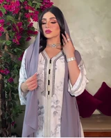 elegant muslim dress for women eid ramadan islamic abaya dubai moroccan caftan turkey arabic cardigan middle east ethnic clothes