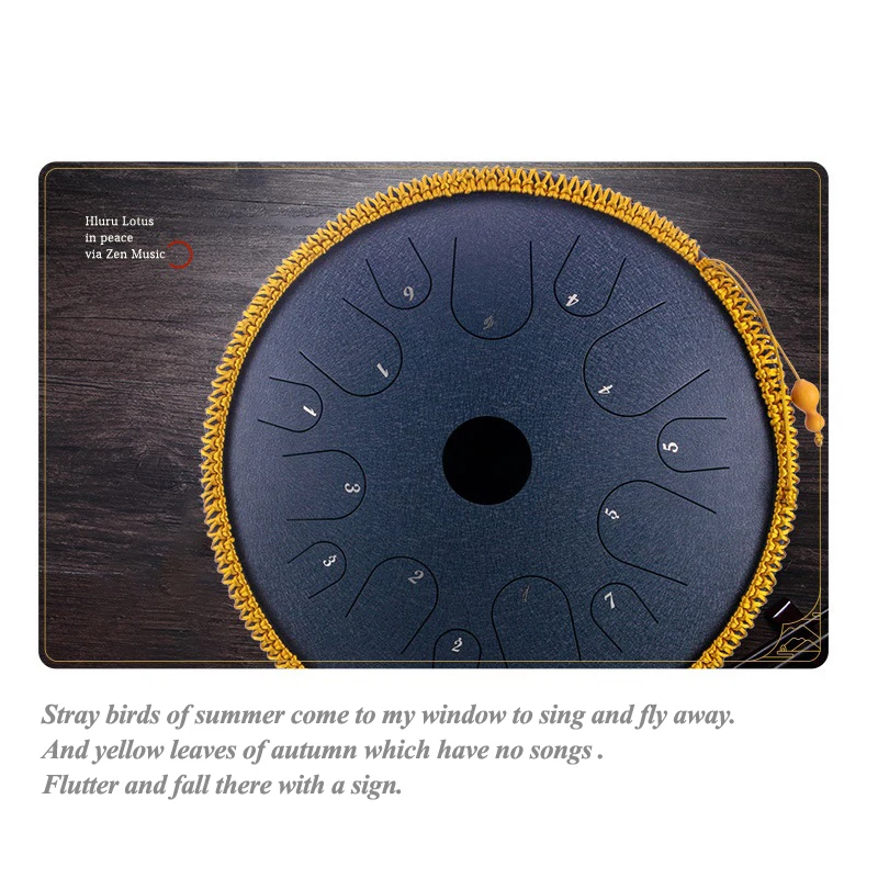 14-дюймовый барабан лотоса со стальным языком в стиле пана 14 нот йога медитация