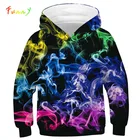 Детская толстовка с объемным принтом Space Galaxy, толстовка с капюшоном и длинным рукавом для мальчиков и девочек-подростков, пуловеры для детей, одежда для девочек и мальчиков, Осень-зима 2019