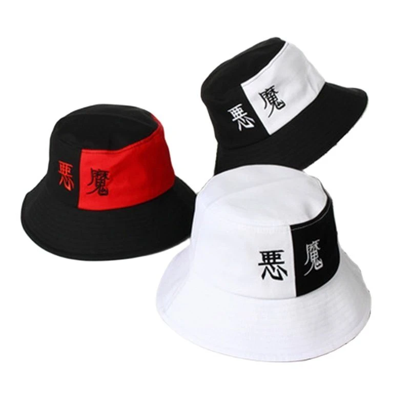 Осенняя уличная хлопковая цветная Рыбацкая Кепка с вышивкой в виде демона