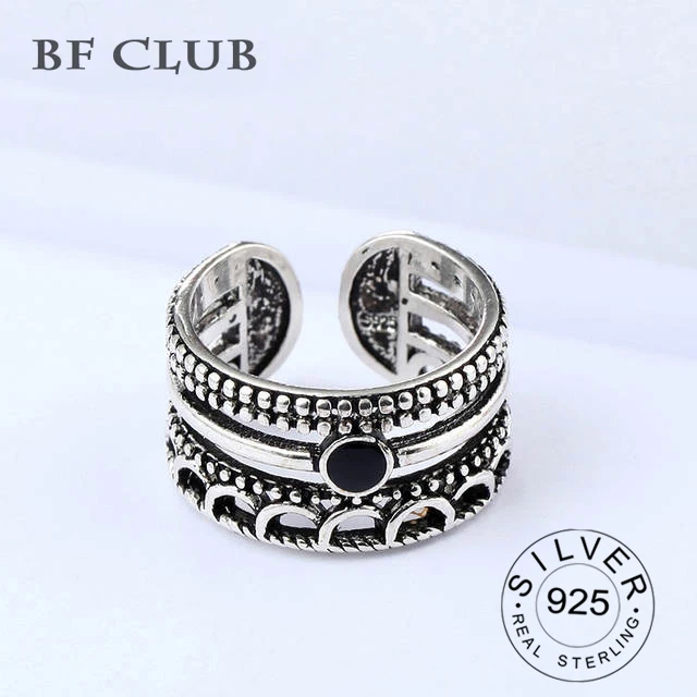 Женское винтажное обручальное кольцо в стиле панк богемном из стерлингового