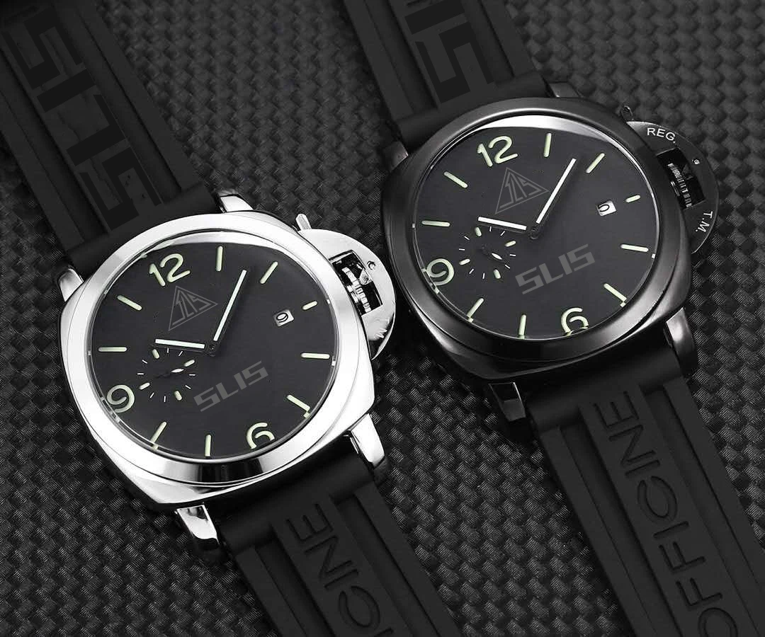 

Watch Strap FOR PANERAI- PAM- 114 Quartz Men's Watch Silicone Belt Luxury Brand Sport Chronograph Relogio Masculino Watches Men