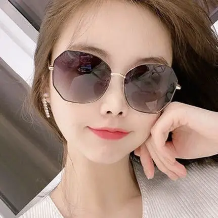 

C580 pilot sunglasses men women 51mm and 48mm crystal glass mirror lens brown gradient sunglass UV400 protection