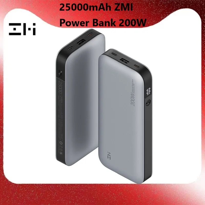 QB826 25000 мАч ZMI Power Bank Мобильная мощность 200 Вт трехполосная Быстрая зарядка Внешняя