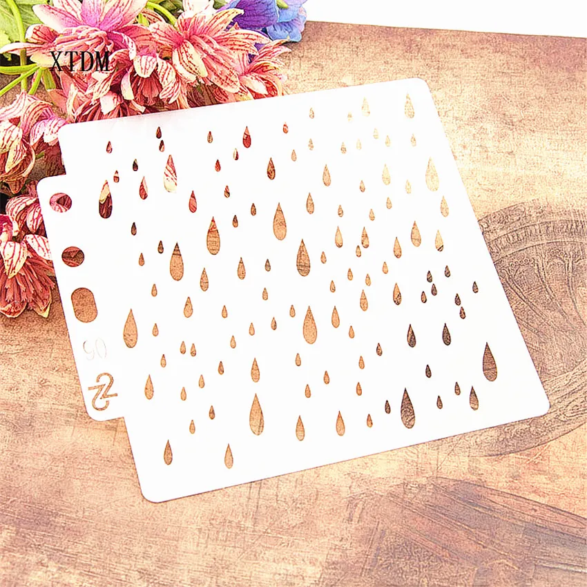 Лепестки дождя пластиковые формы Щит DIY торт шаблоны для вырезания Полые