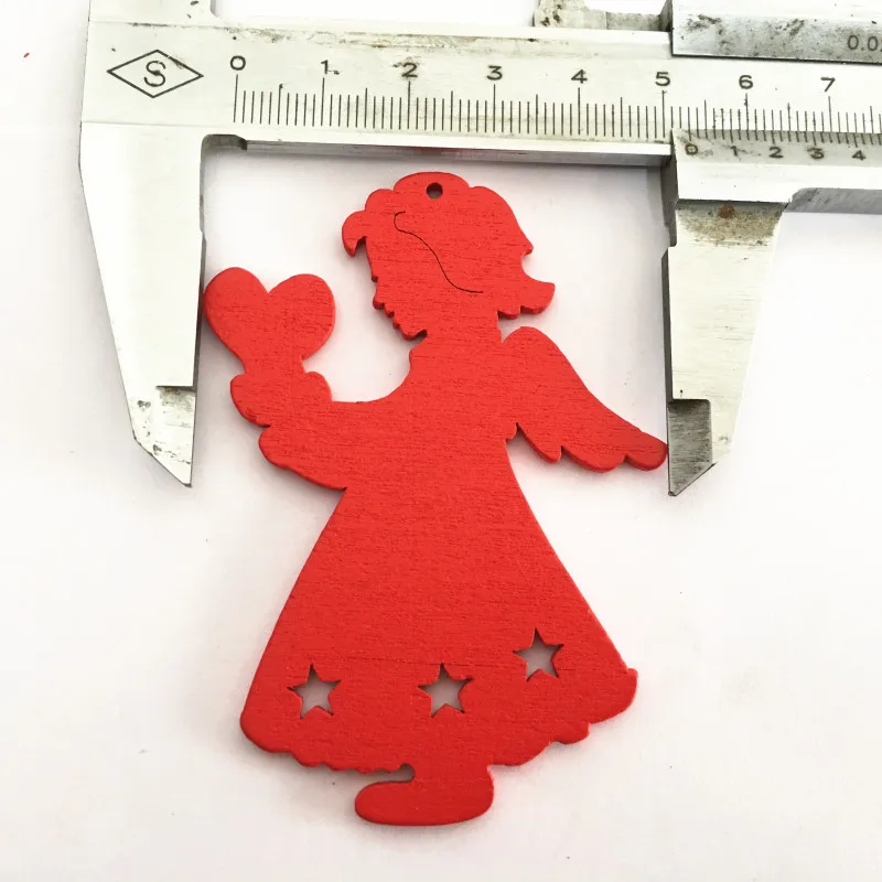 

Crafts Creative Wooden Christmas Tree Pendant Home Decoration Gift Accessories Christmas Strap Carved Wood Chips